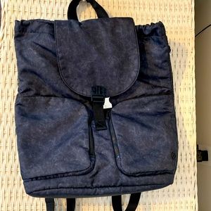 Acid-washed lululemon backpack